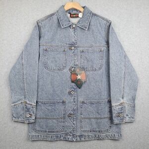 Vintage Five Star Roper Denim Jacket Mens Small Chore Coat Barn Western Workwear